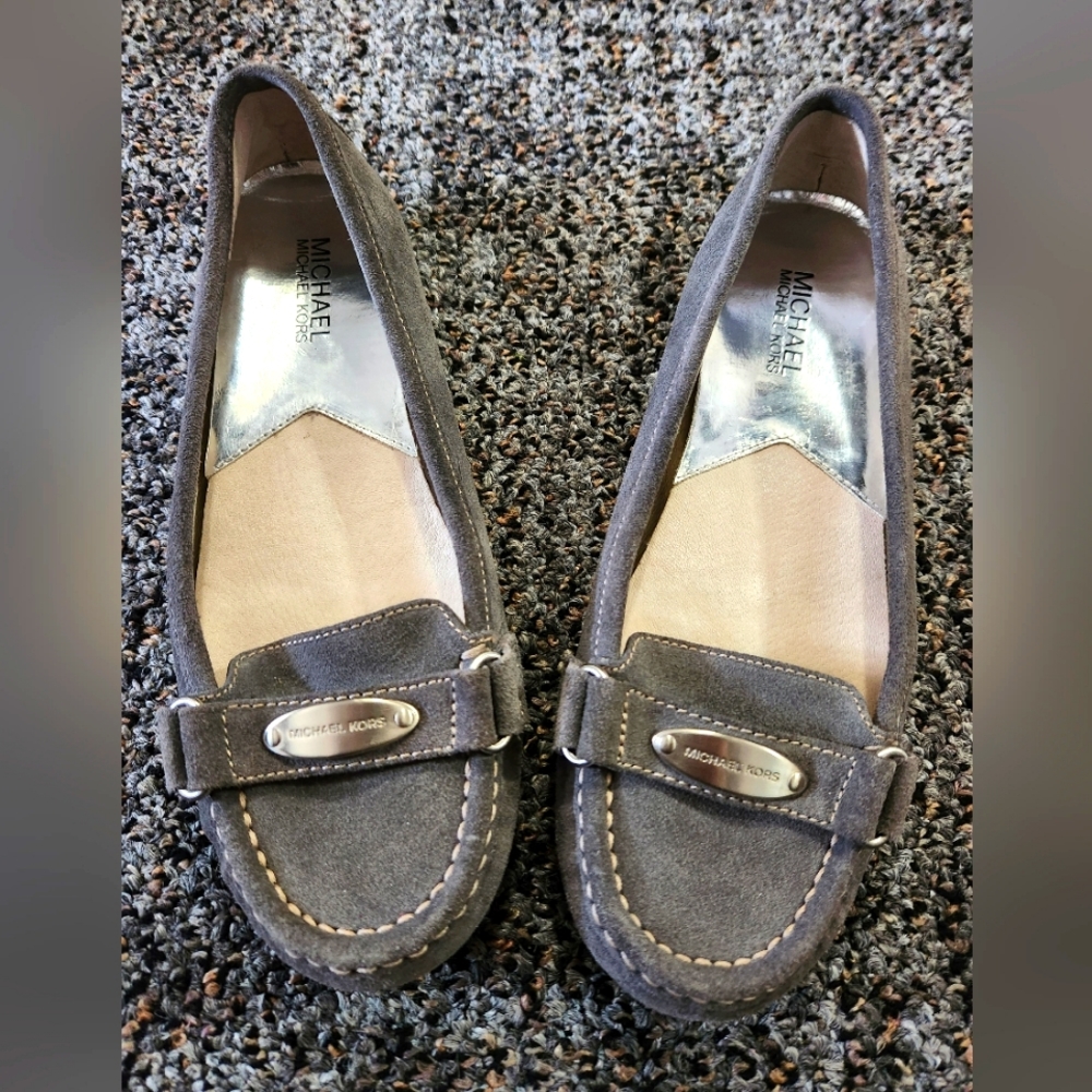 Michael Kors Grey Suede Flats 8.5